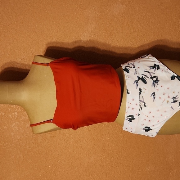 Other - Red white floral bikini! Perfect for beach swim vacation resortwear cruise